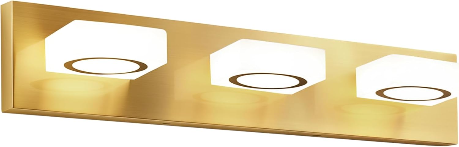 5CCT Brushed Gold LED Bathroom Vanity Light