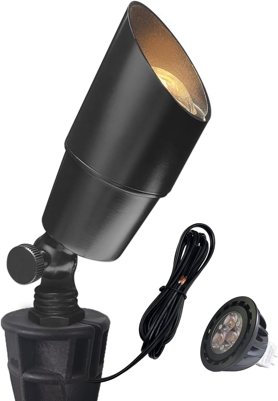Brass Low Voltage LED Garden Spotlight