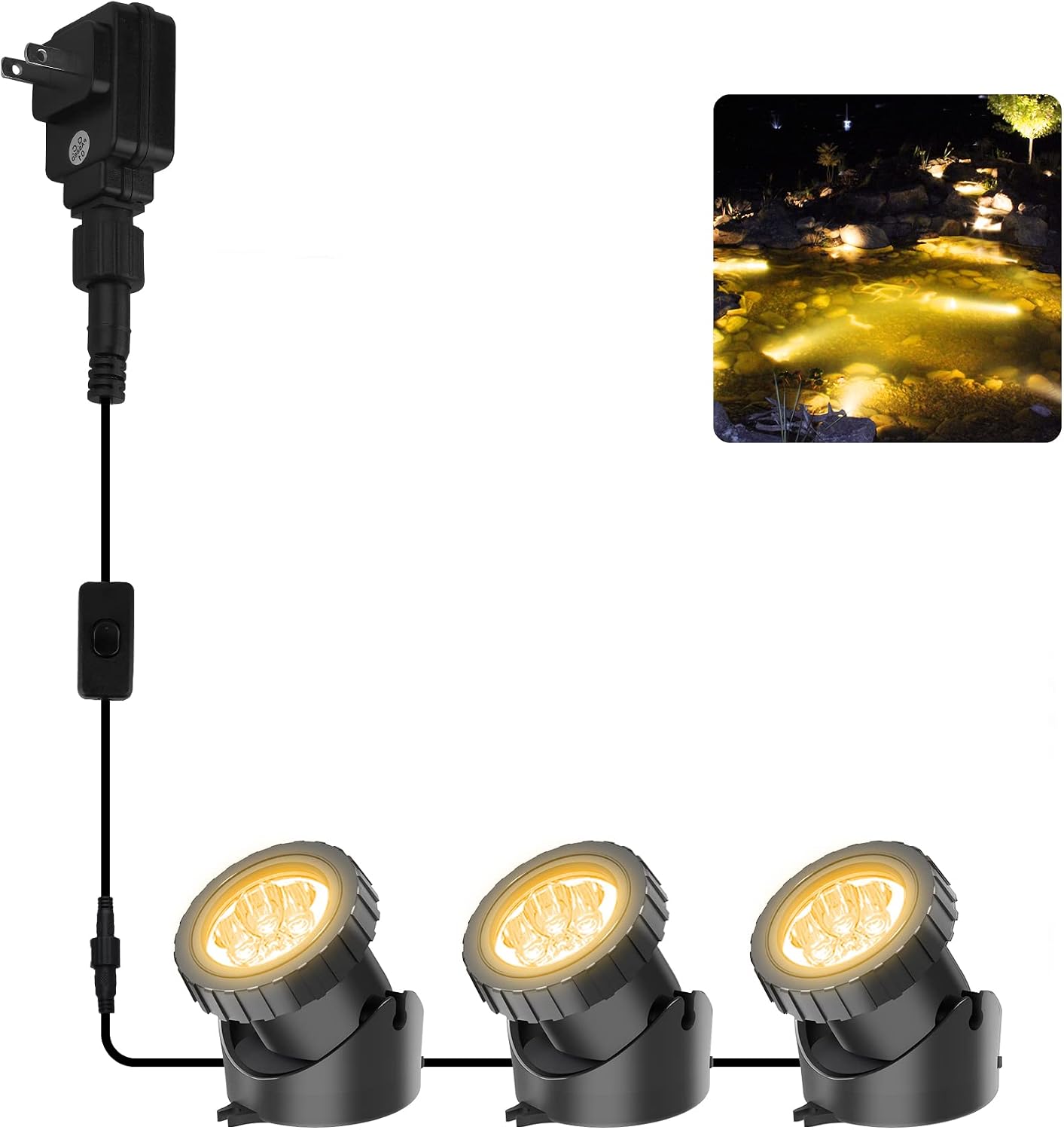 Waterproof LED Submersible Pond Spot Lights