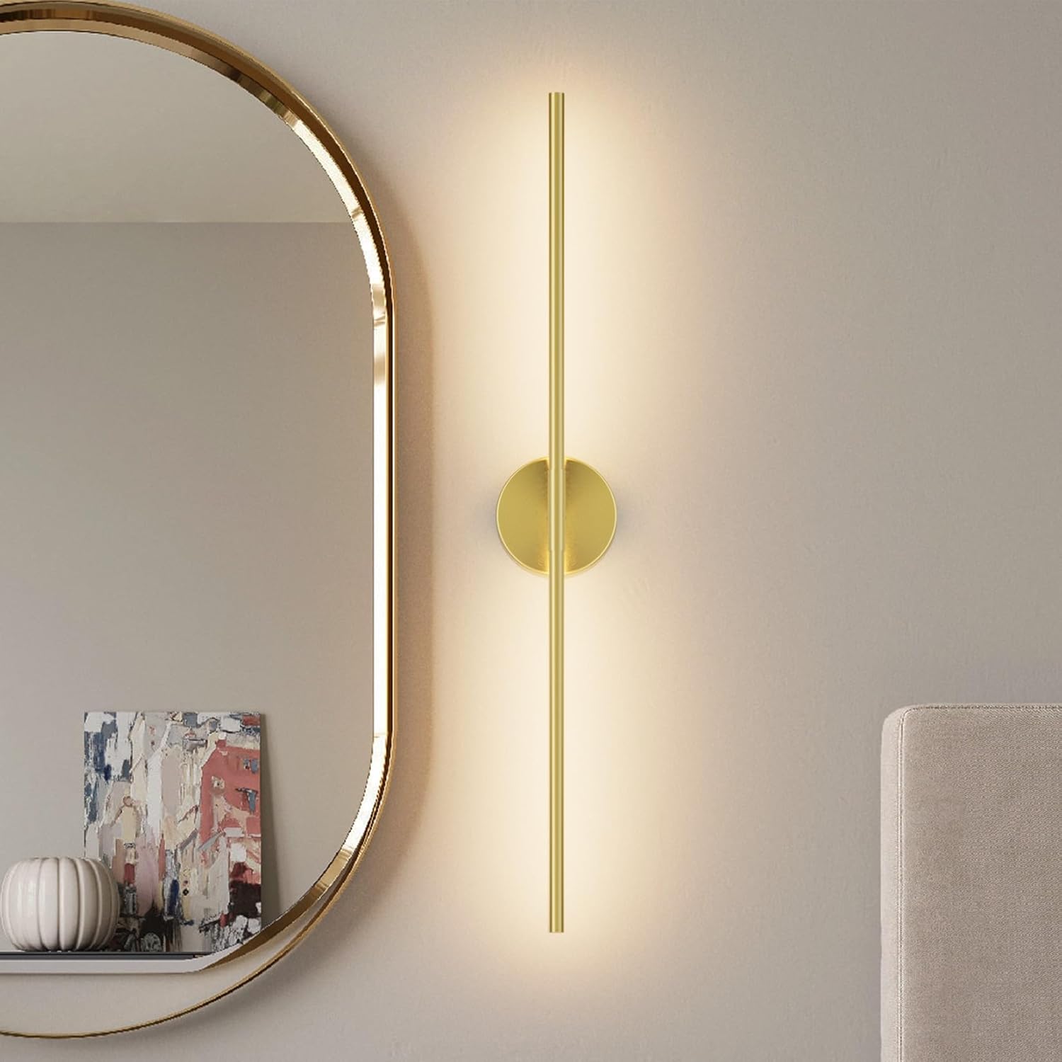 Rotatable Gold LED Bathroom Vanity Light