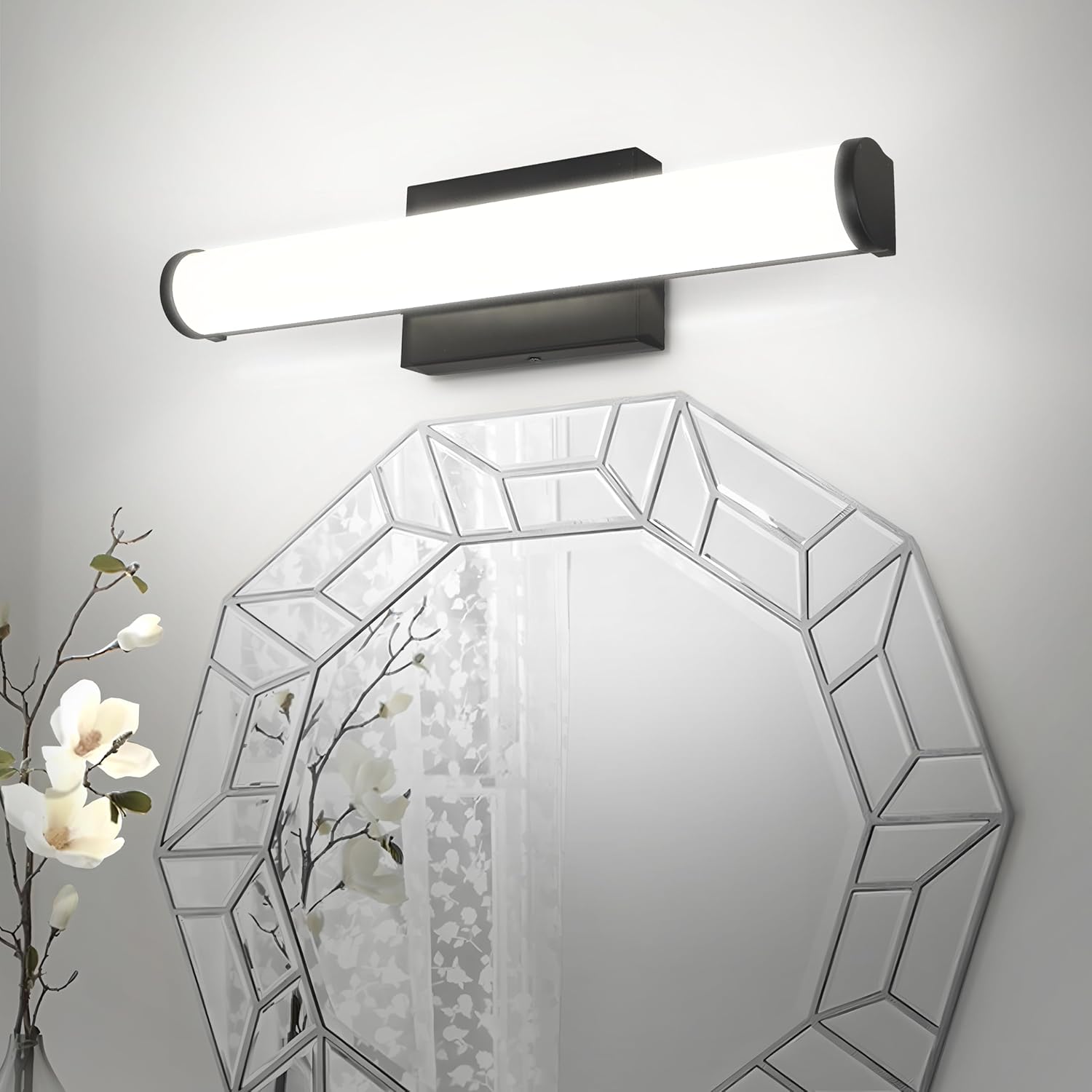 3CCT Dimmable Nickel Linear Vanity Light