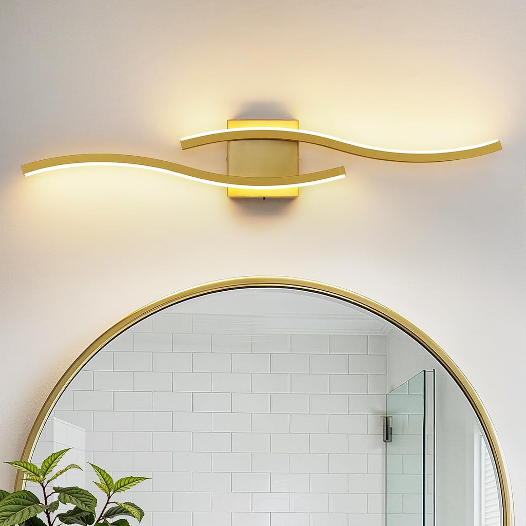 5CCT Dimmable Gold LED Vanity Light