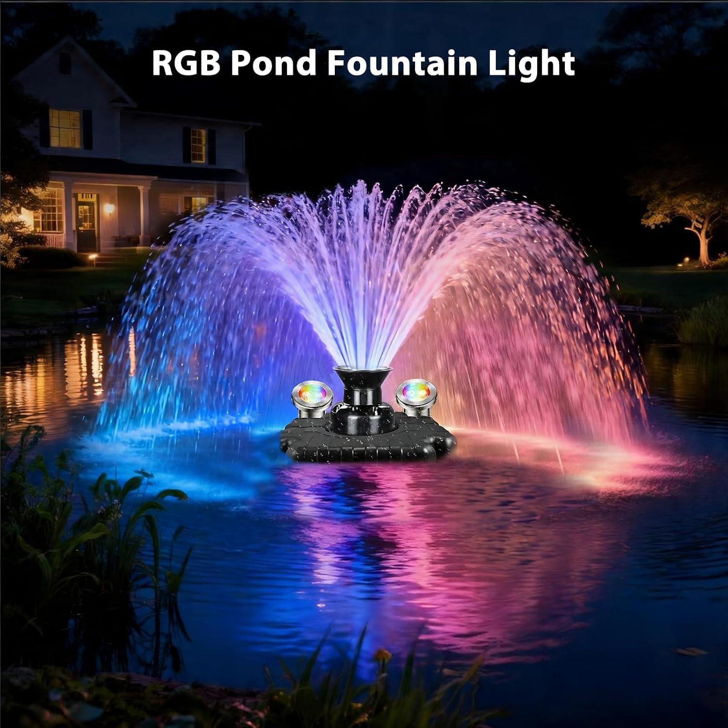 APP Controlled RGB Stainless Steel Pond Lights