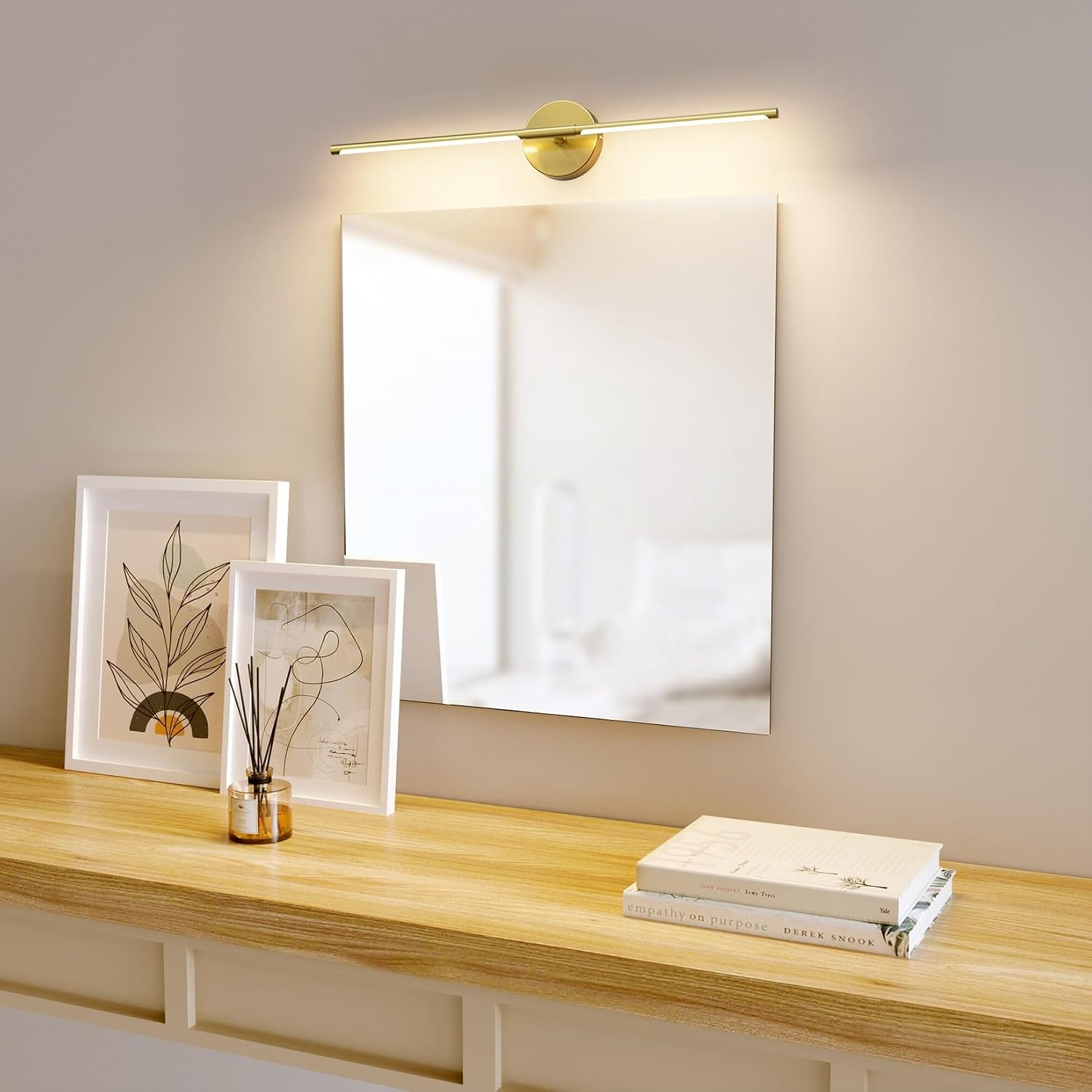 Rotatable Gold LED Bathroom Vanity Light