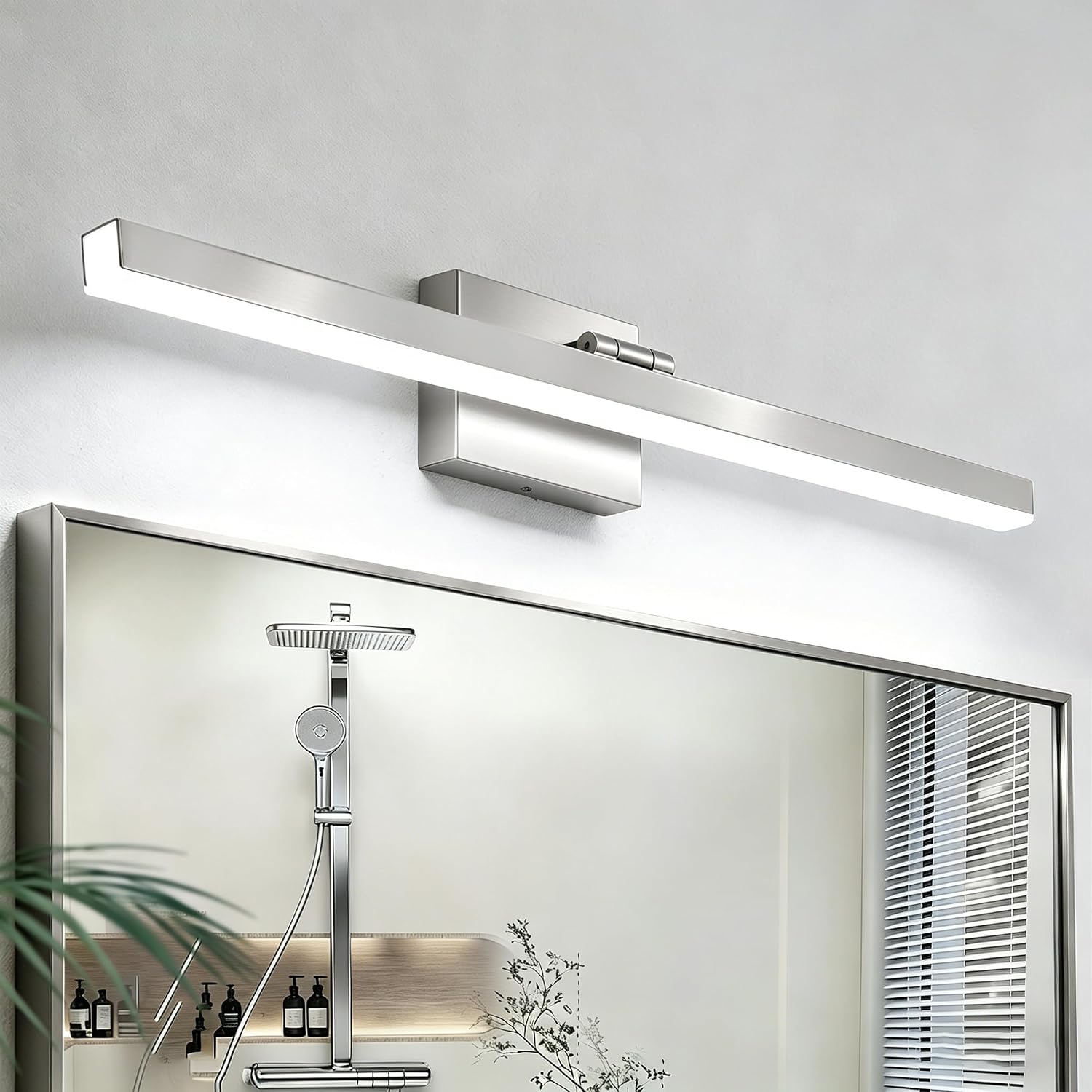 Dimmable Chrome Rotatable Bathroom Vanity Light
