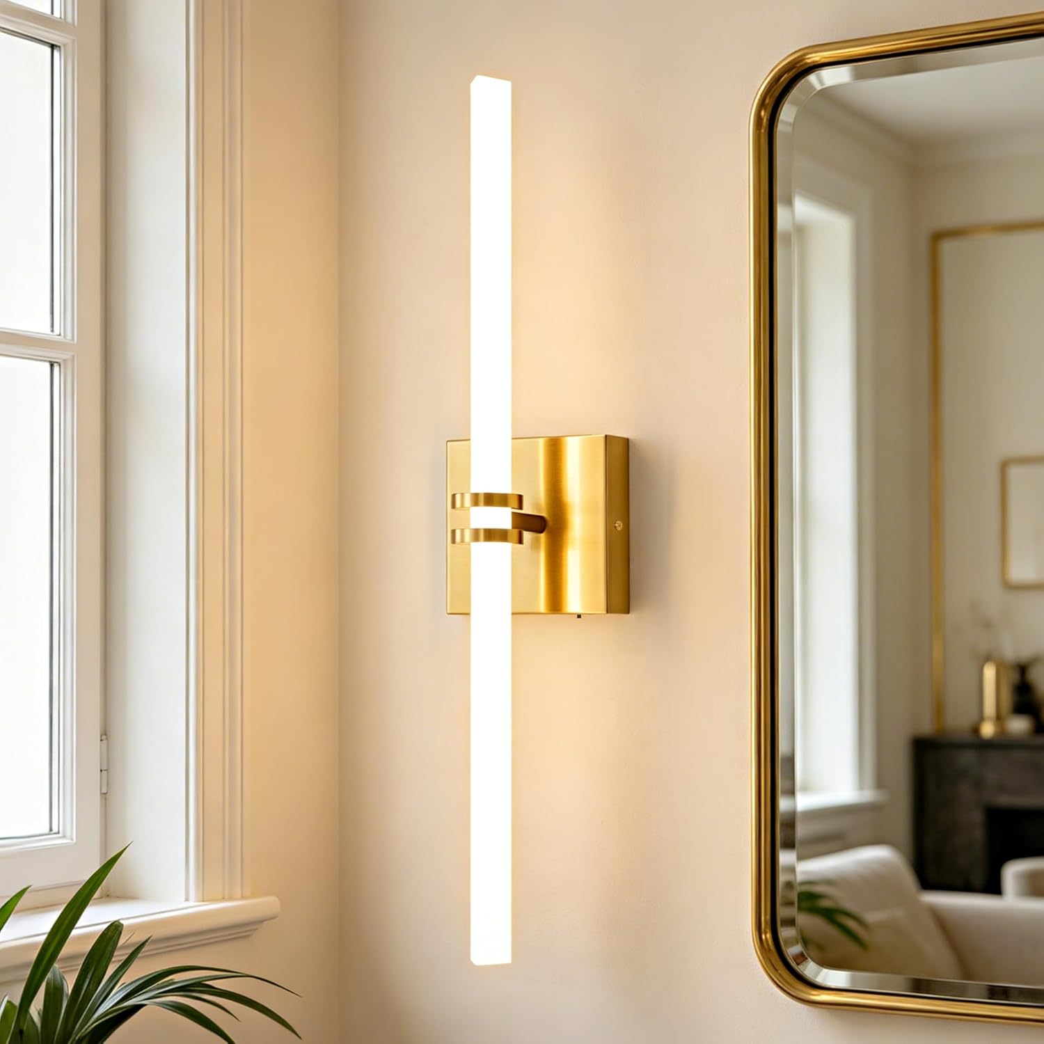 5CCT Dimmable 360° Gold Vanity Light