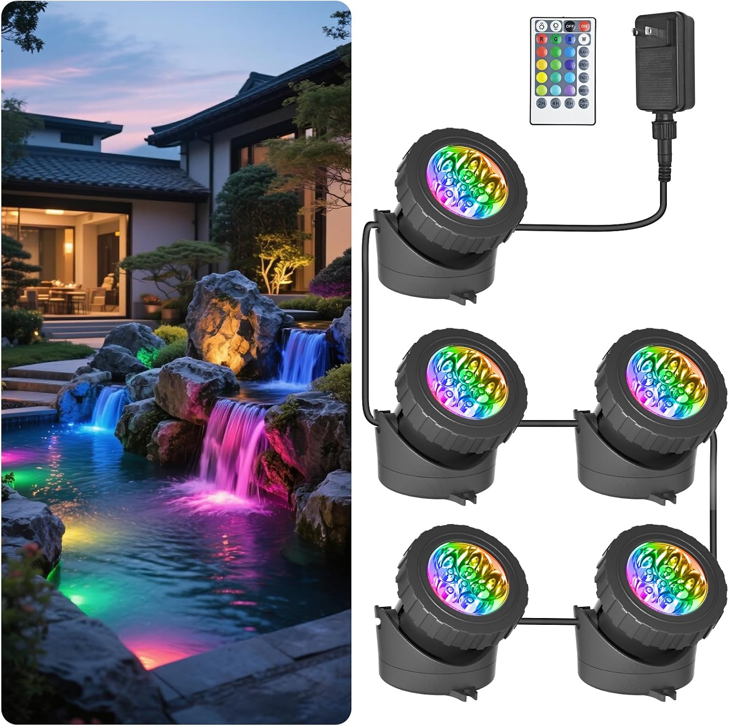 Remote Controlled Color Changing Submersible Lights