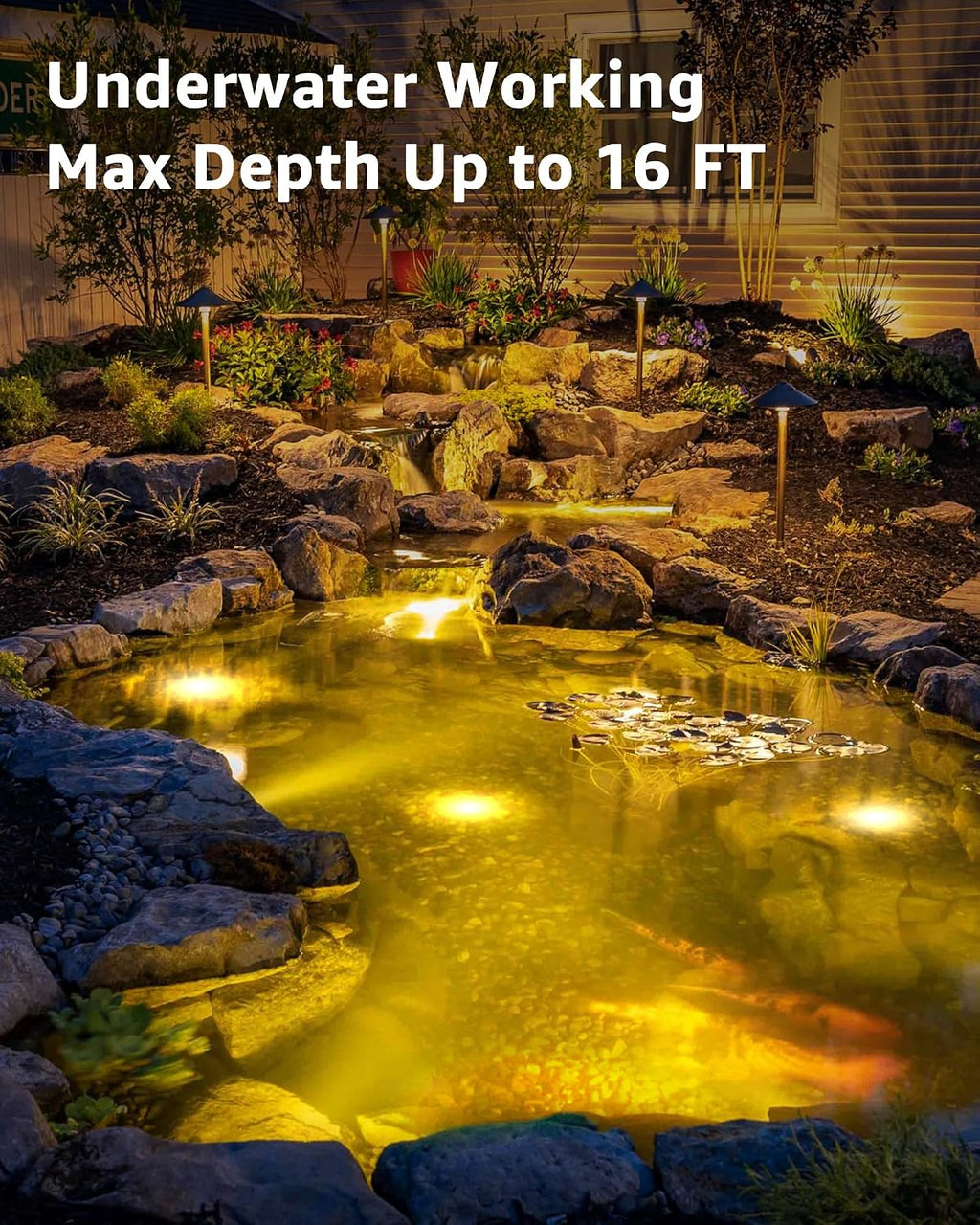 Low Voltage Warm White LED Underwater Pond Lights
