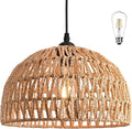Dome Hemp Rope Boho Pendant Chandelier