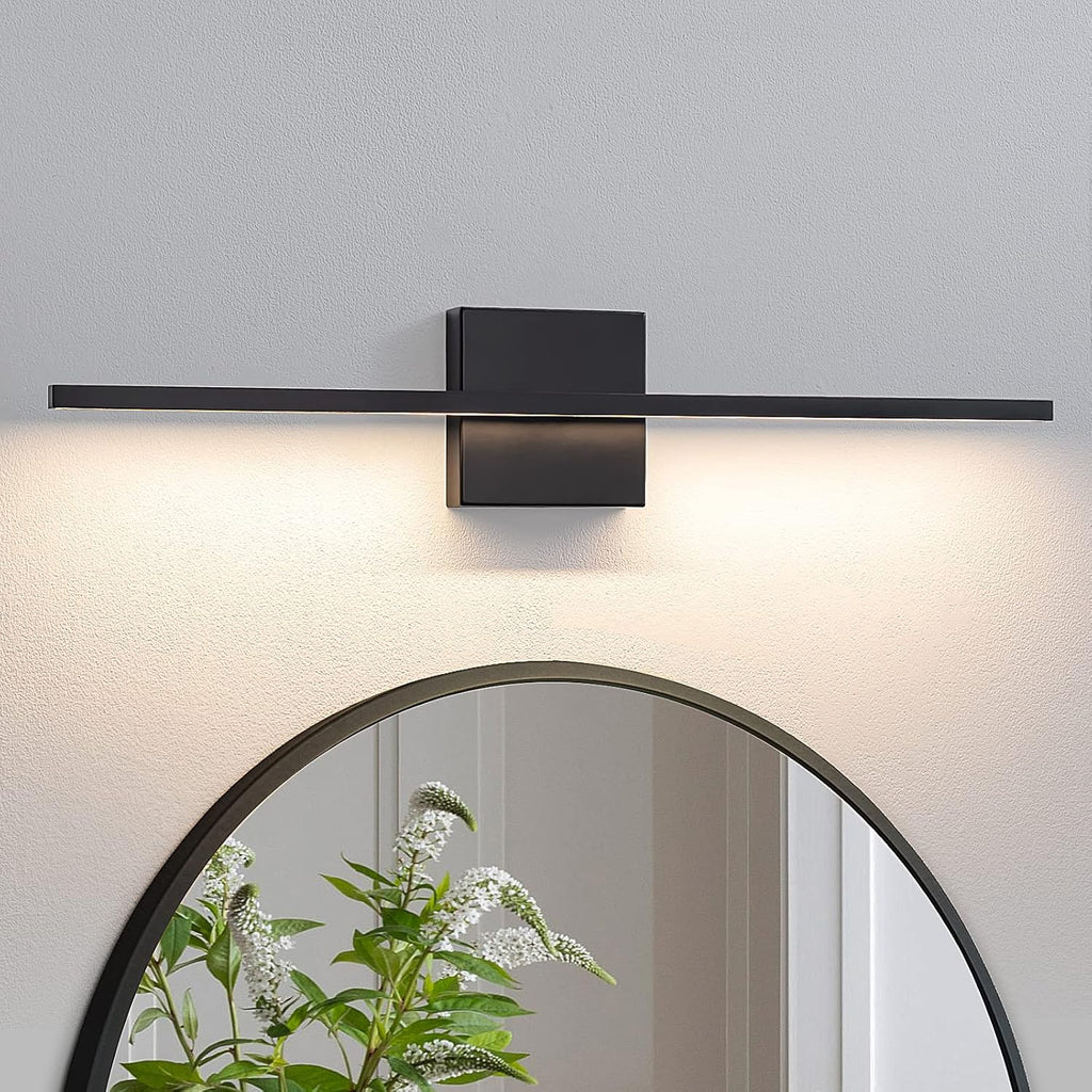 Dimmable Black LED Bathroom Vanity Light