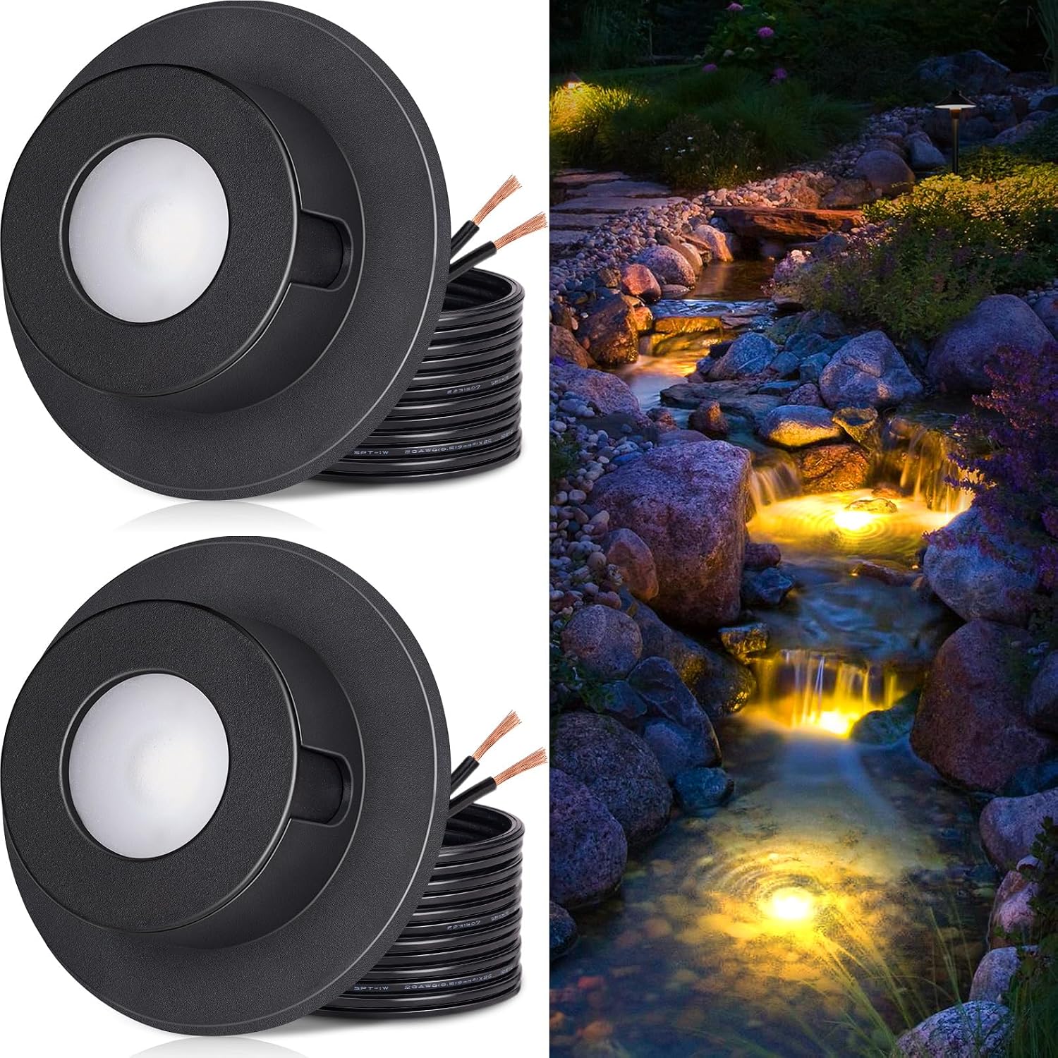 Low Voltage Warm White LED Underwater Pond Lights