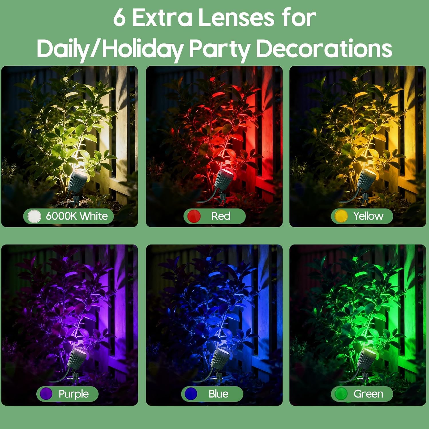 Remote Controlled RGB Outdoor Landscape Spotlights