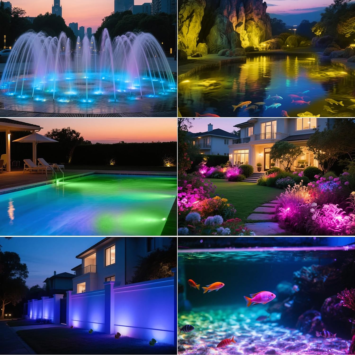 Remote Controlled Color Changing Submersible Lights