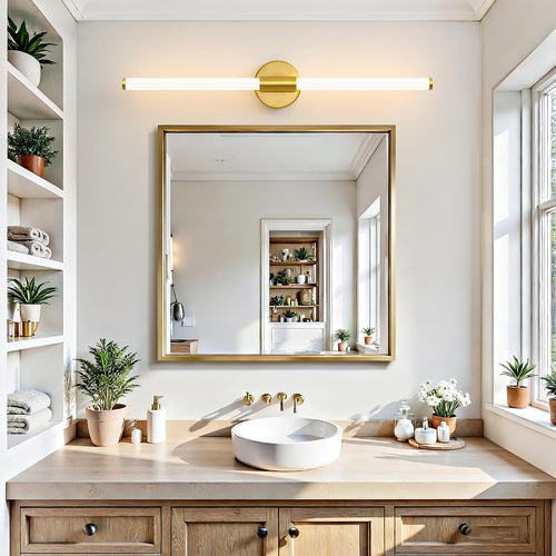 360° Dimmable Gold LED Vanity Light Bar