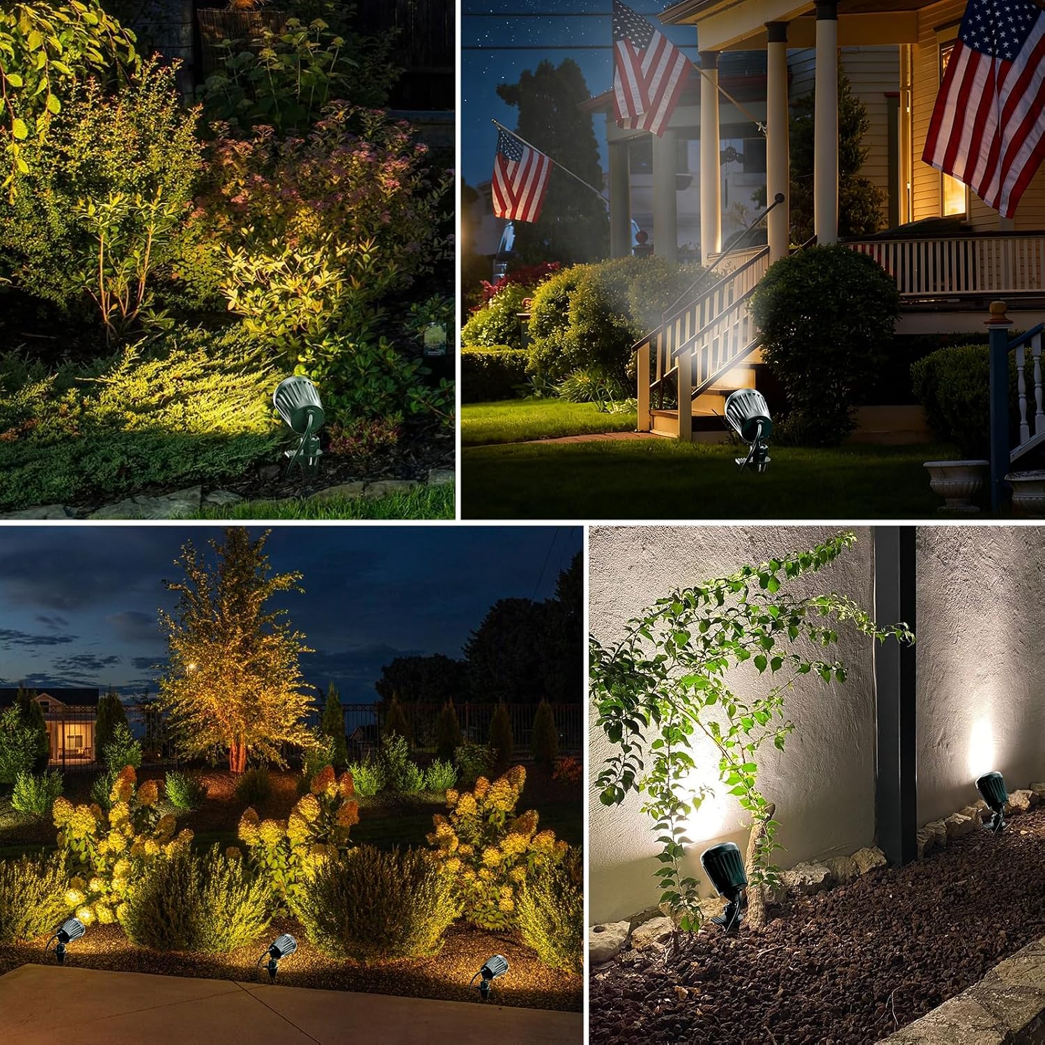 Remote Controlled RGB Outdoor Landscape Spotlights
