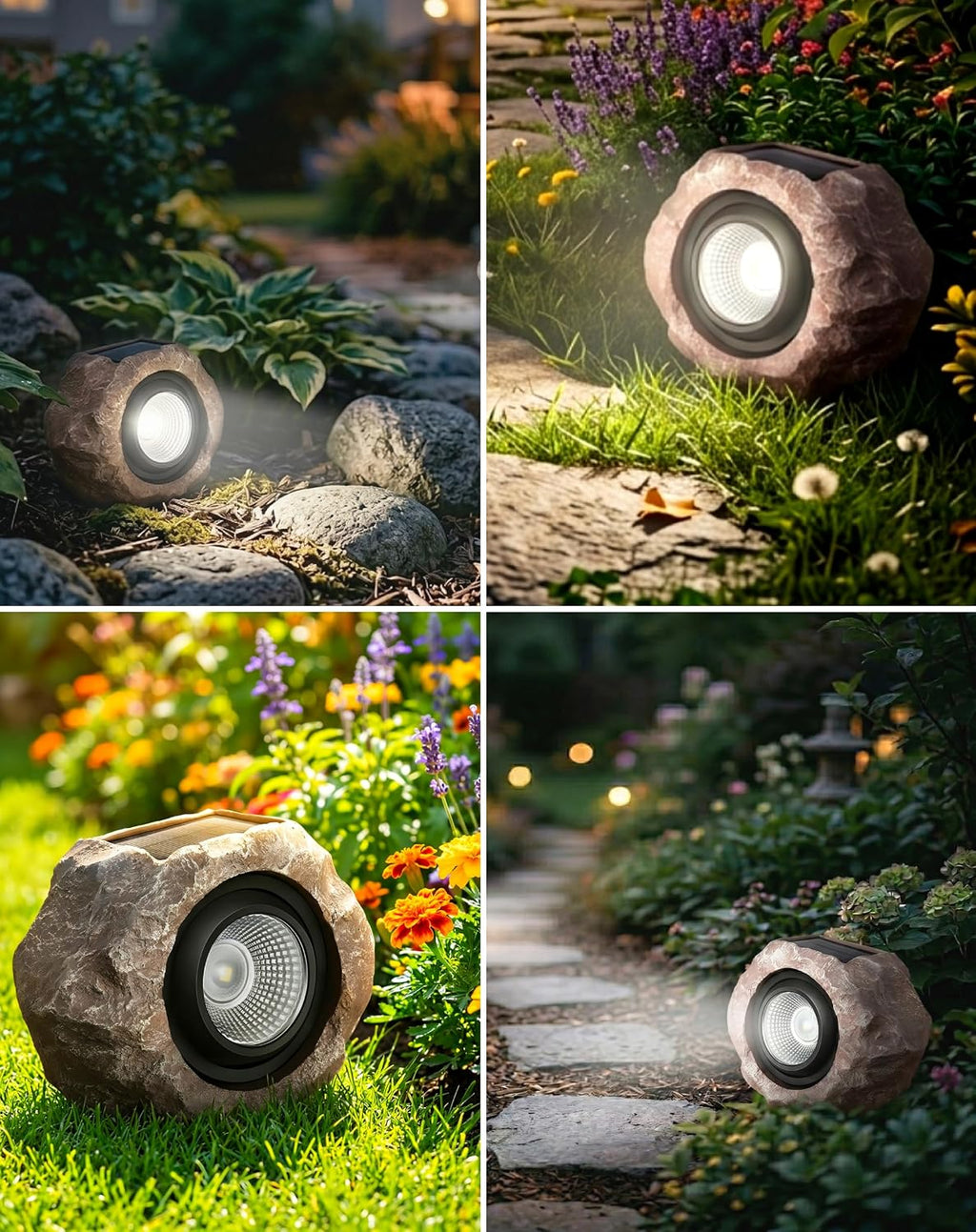 Adjustable Solar Rock Garden Landscape Lights