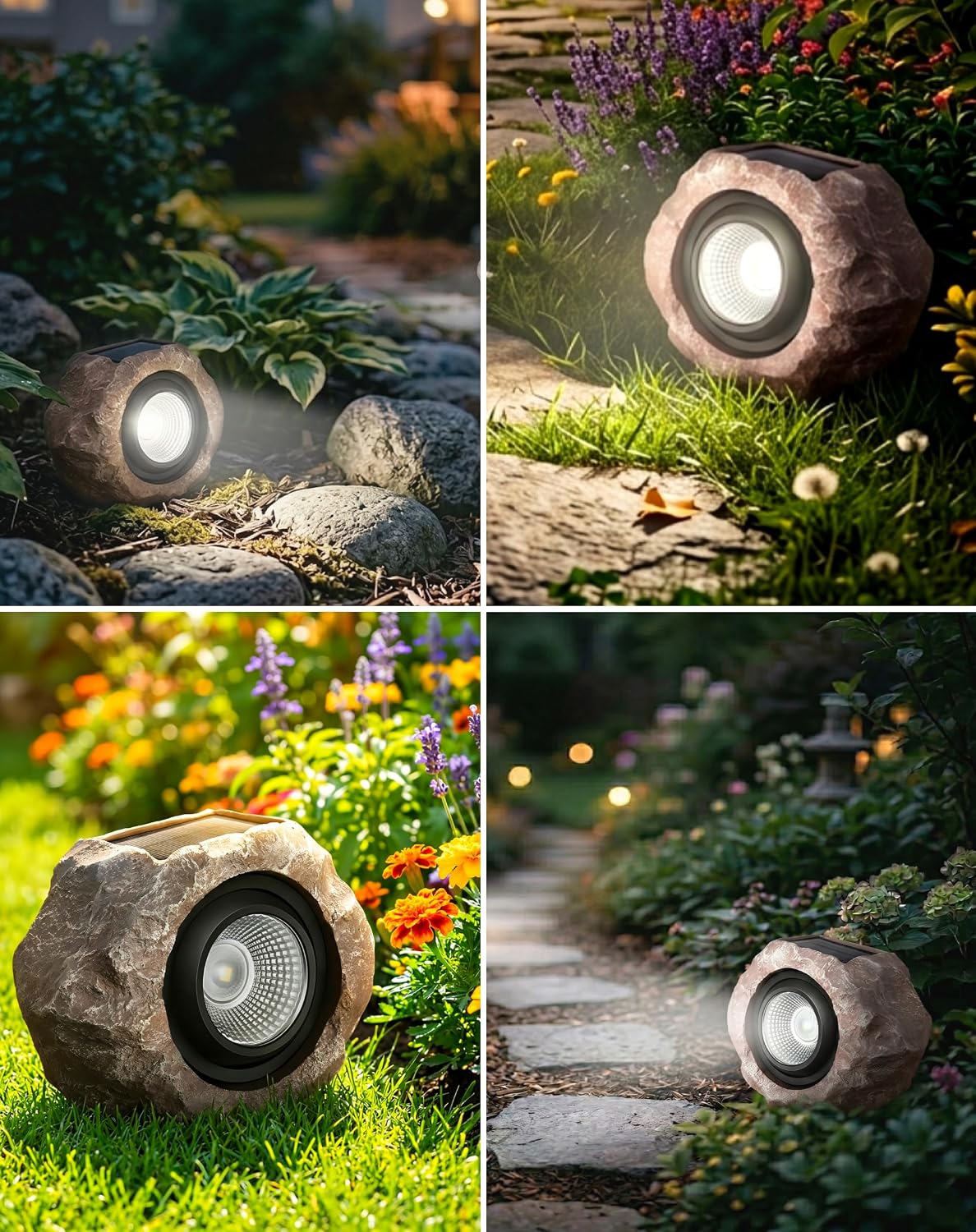 Adjustable Solar Rock Garden Landscape Lights